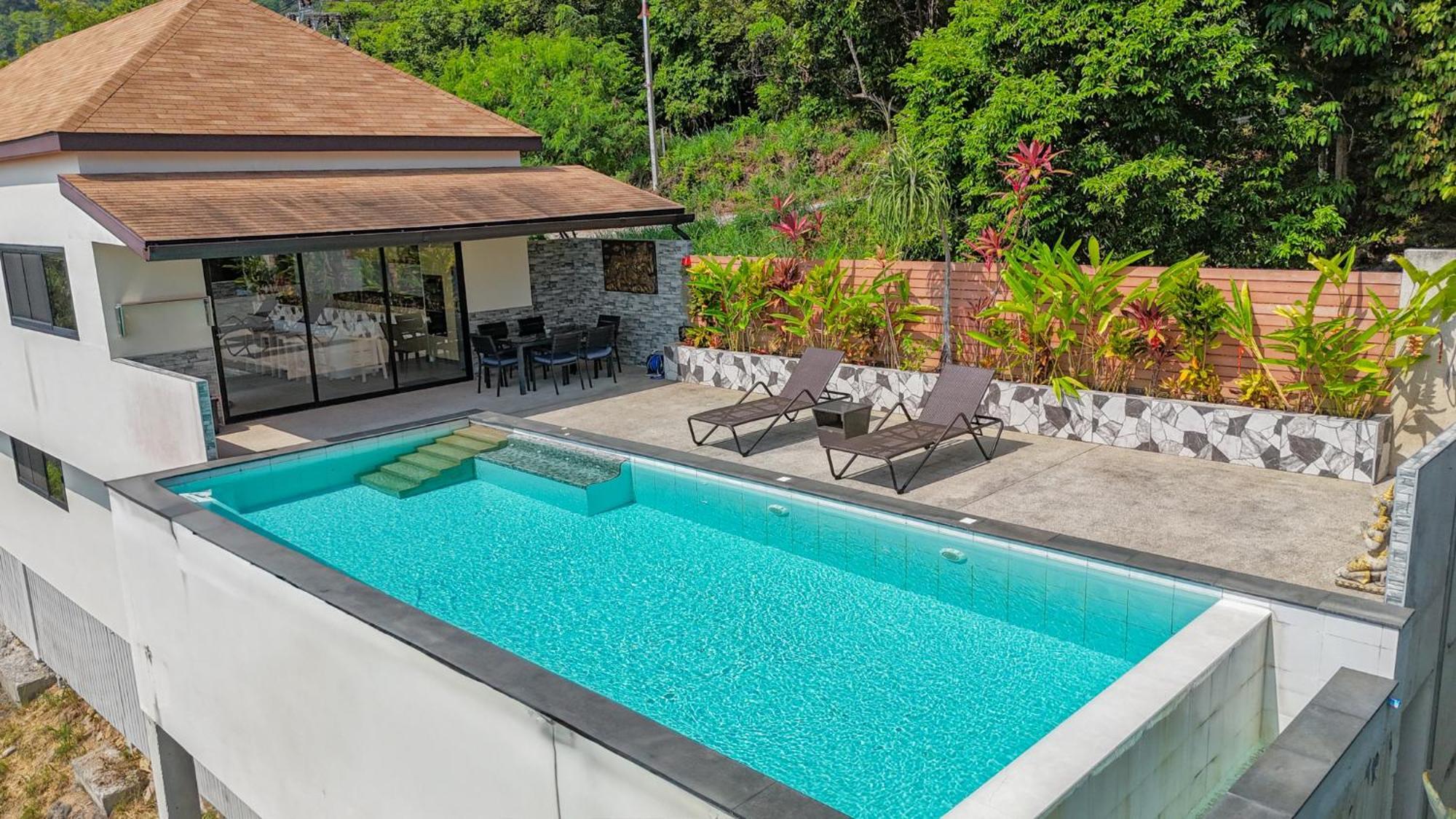 Villa Chatchana 3br Panoramic Seaview Pool Ban Bang Makham